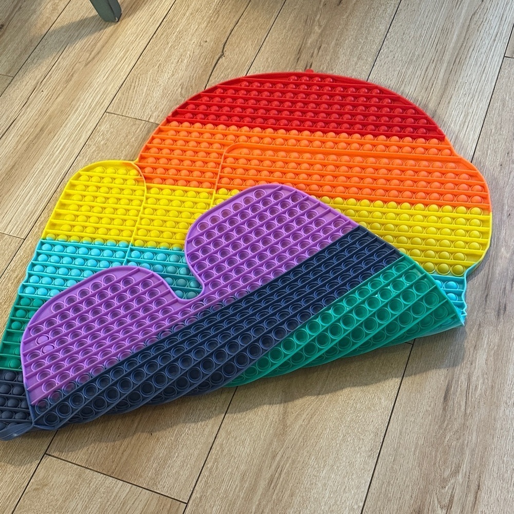 Rainbow Among Us Pop It Fidget Toy 24 1/2 by 32 1/2 in. - Picture 3 of 3